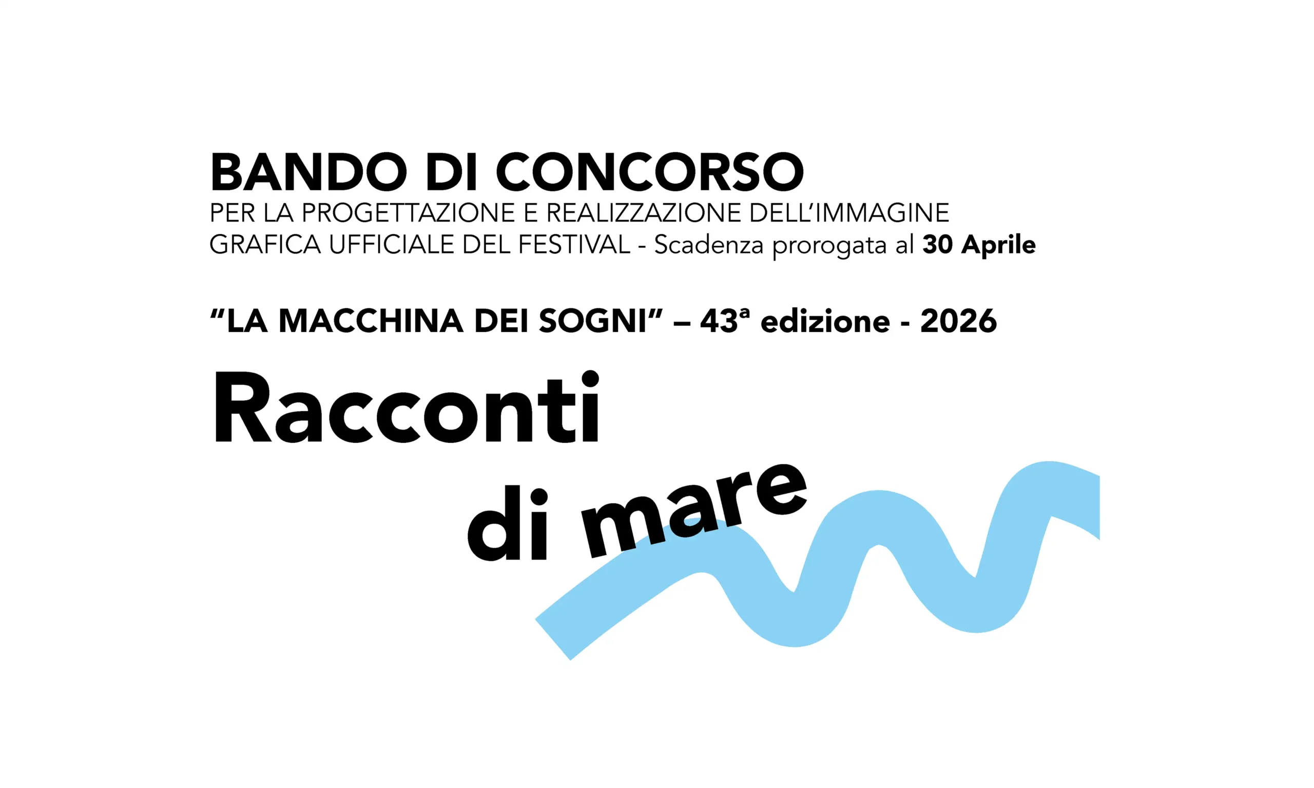 bando concorso immagine grafica Festival La Macchina dei Sogni 2026